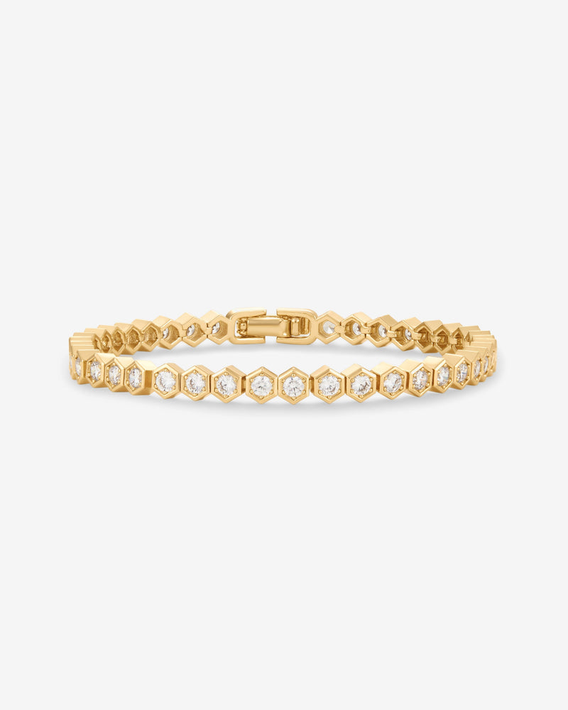 Honeycomb Tennis Bracelet de PAVOI