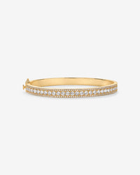 Classic Cubic Zirconia Bangle Bracelet de PAVOI
