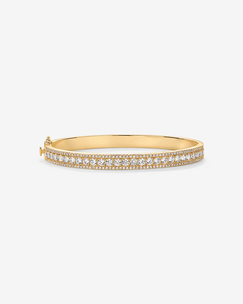 Classic Cubic Zirconia Bangle Bracelet de PAVOI