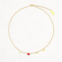 Collar personalizado Jessys con inicial, corazón, piedra de nacimiento y signo del zodiaco