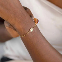 Pulsera con nombre y huella