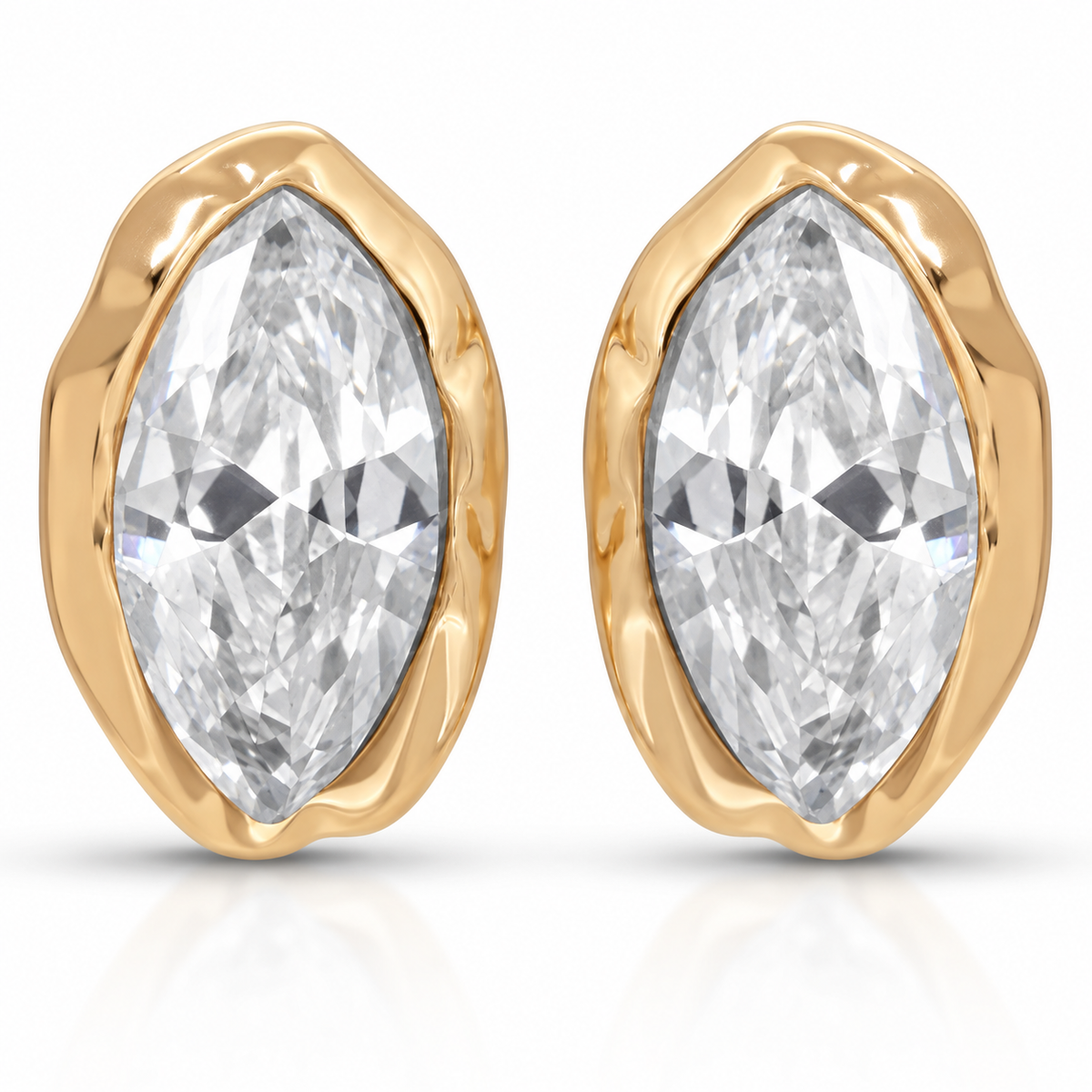 Pendientes Elara transparente