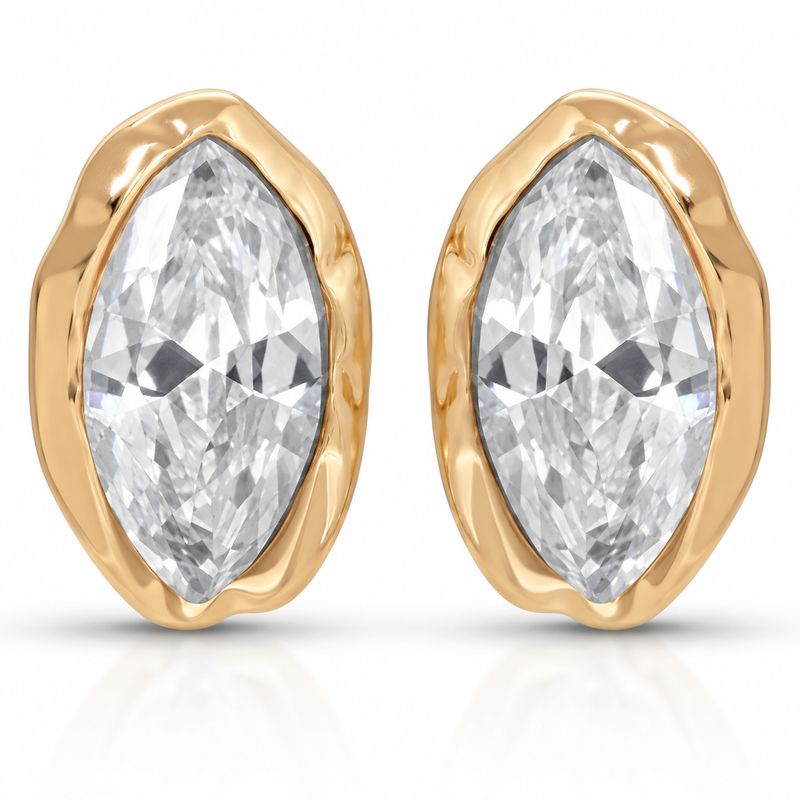 Pendientes Elara transparente
