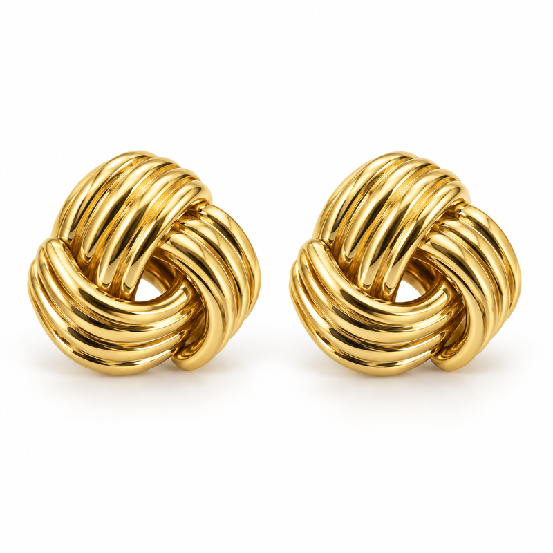 Pendientes Nudo dorados - producto