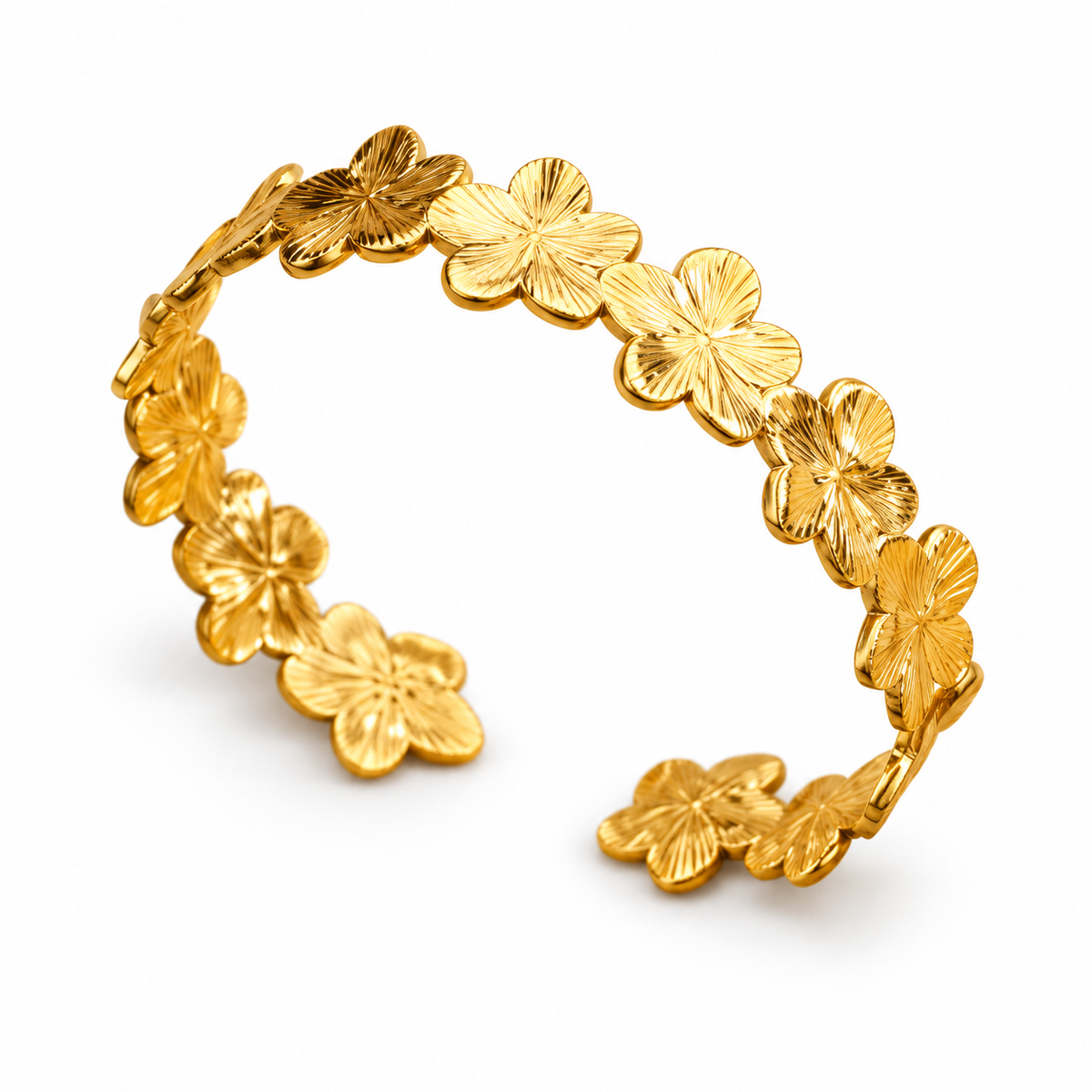 Pulsera Flor sobre fondo blanco