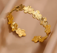 Pulsera Flor dorado: fotografía del producto