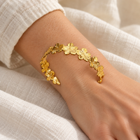 Pulsera Flor: visualización de cómo queda puesto
